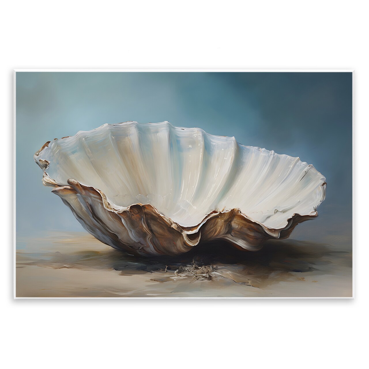 Stupell Industries Neutral Beach Seashell Wall Plaque Art Design by Petal Prints Design